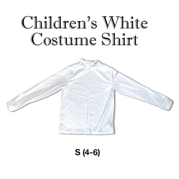 White Satin Long Sleeve Top (Size 4-6) - Picture 1 of 5